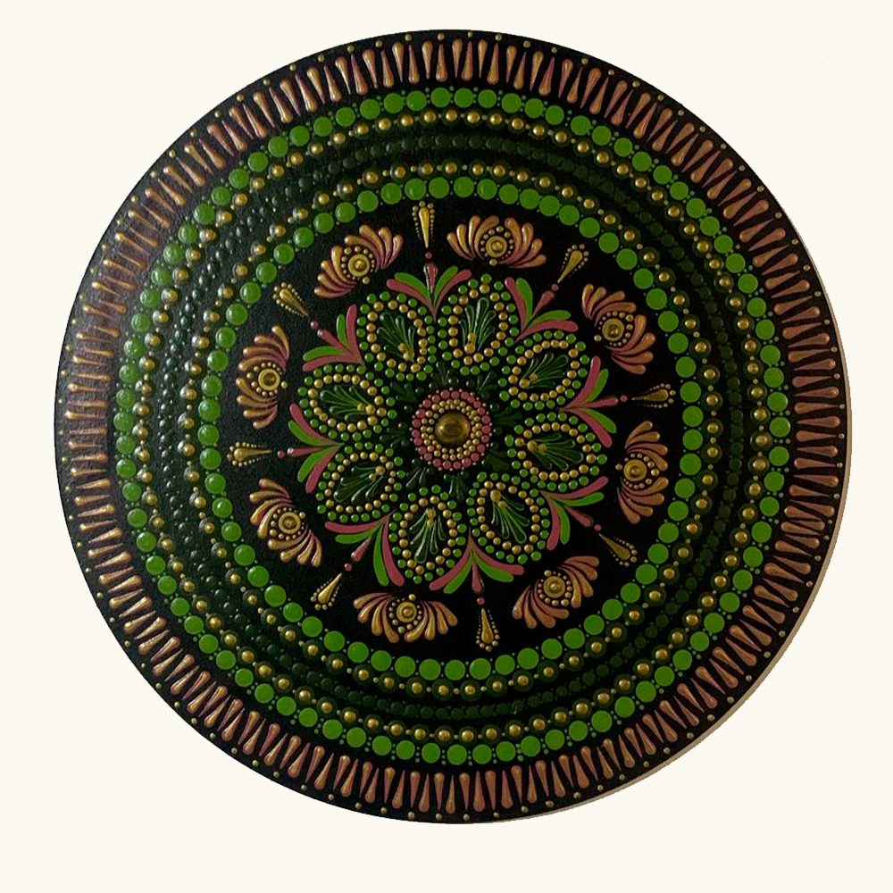 Mandala religiosa em tons azuis